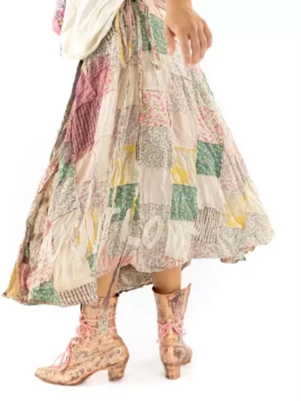 Magnolia Pearl patchwork Sascha wrap skirt - Picture 2 of 8